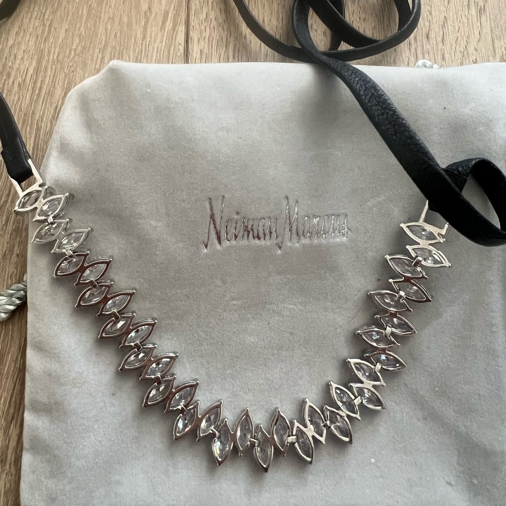 Fallon Monarch Jagged Edge Rhinestone Choker - Picture 6 of 8